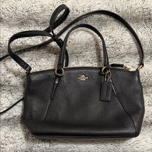 Coach Black Leather Crossbody Bag